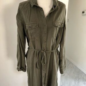 PARASUCO UTILITY MILITARY BUTTON UP DRESS